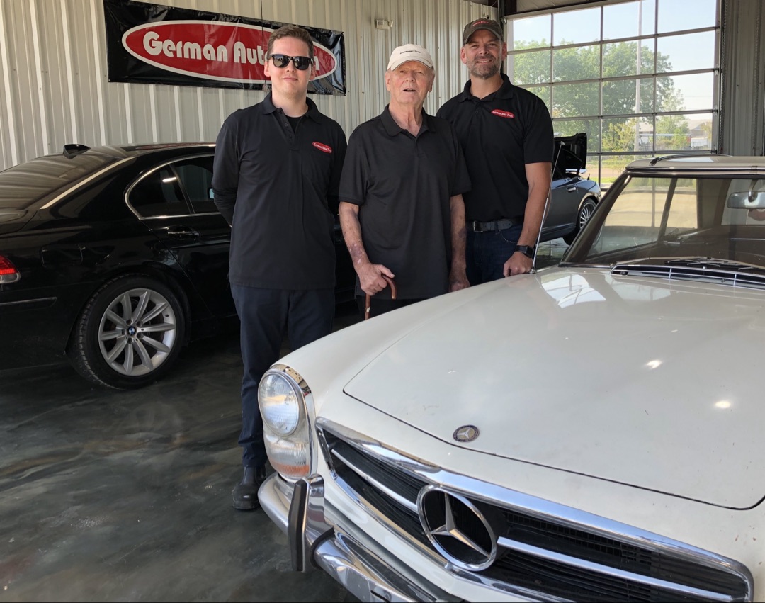 German Auto Tech team and shop history photo
